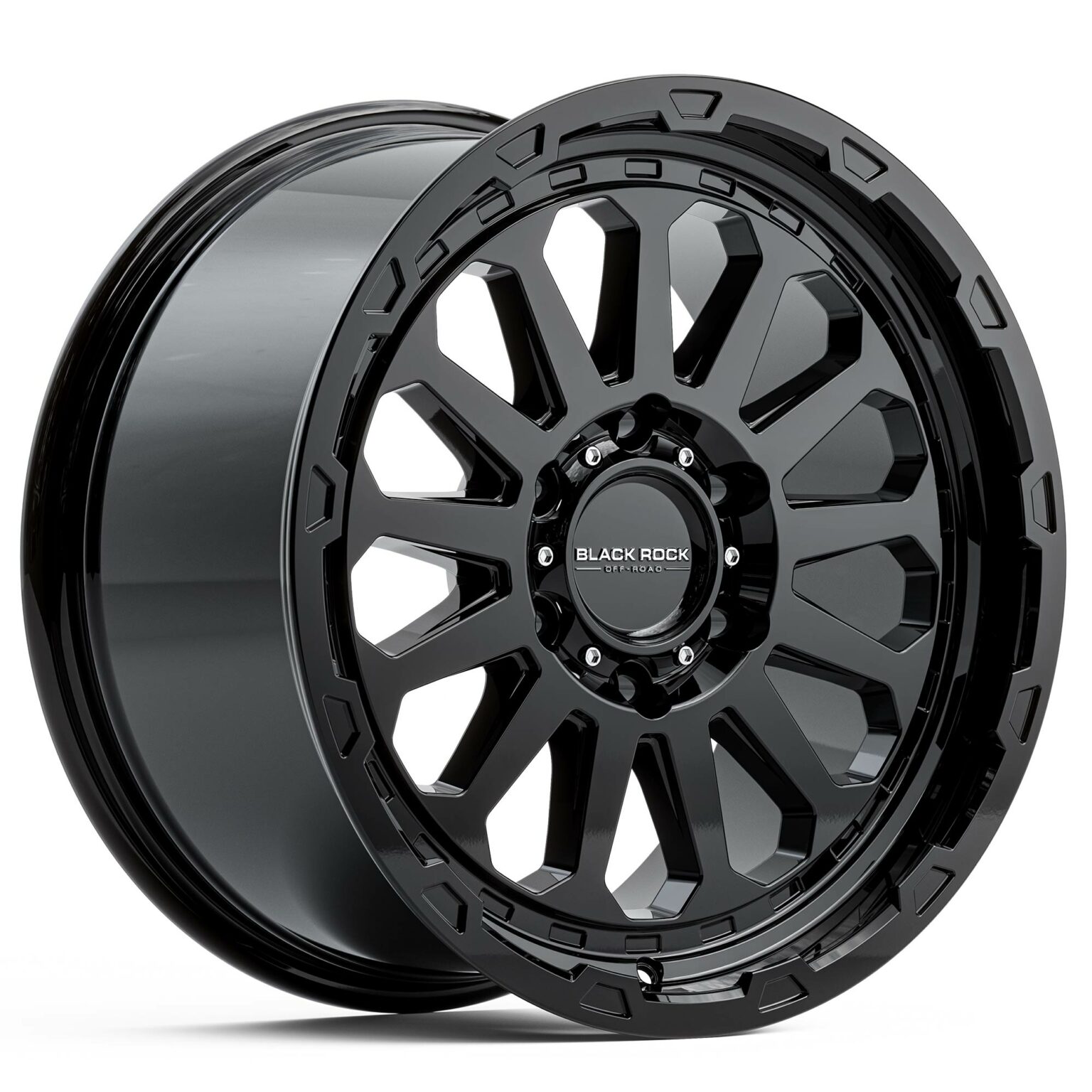 BLACK ROCK PRIME GLOSS BLACK 18X9 6X139.7 WHEEL - CNC Wheels