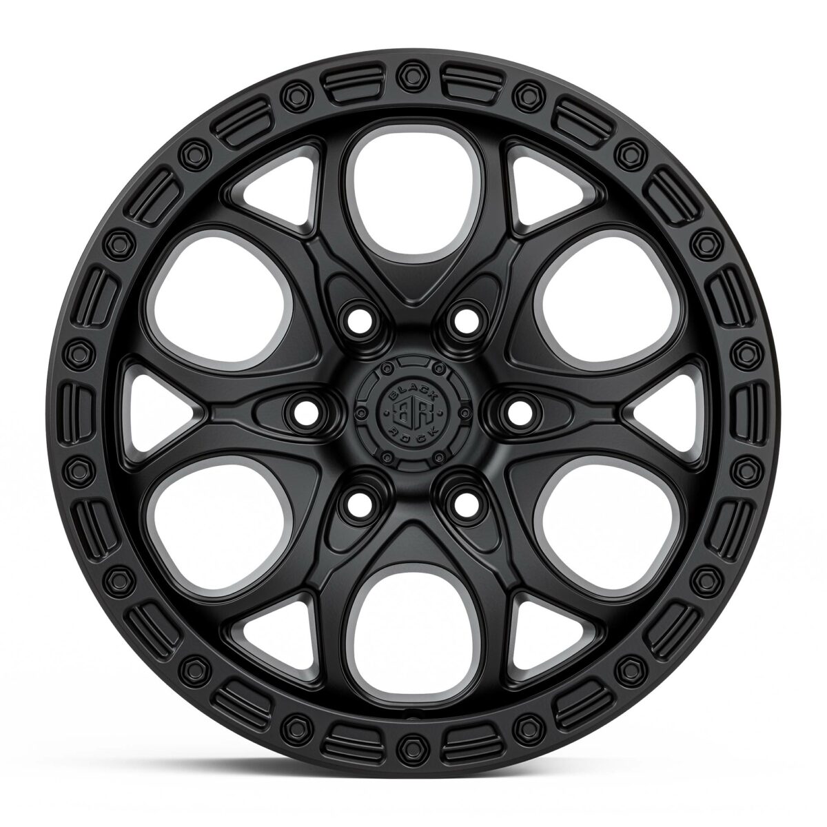 4x4 Wheels Black Rock Venture Satin Black Off-Road 17 inch 18 inch Rims