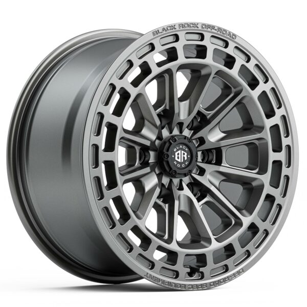 4x4 Wheels Black Rock Vortex Gunmetal Grey Off-Road 17 inch 18 inch Rims