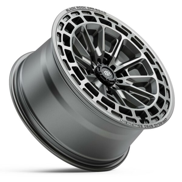 4x4 Wheels Black Rock Vortex Gunmetal Grey Off-Road 17 inch 18 inch Rims