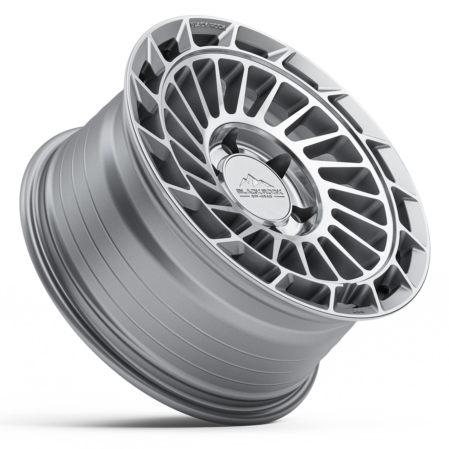 BLACK ROCK FFT01 BRUSHED SILVER 17X8.5 6X139.7 WHEEL - CNC Wheels