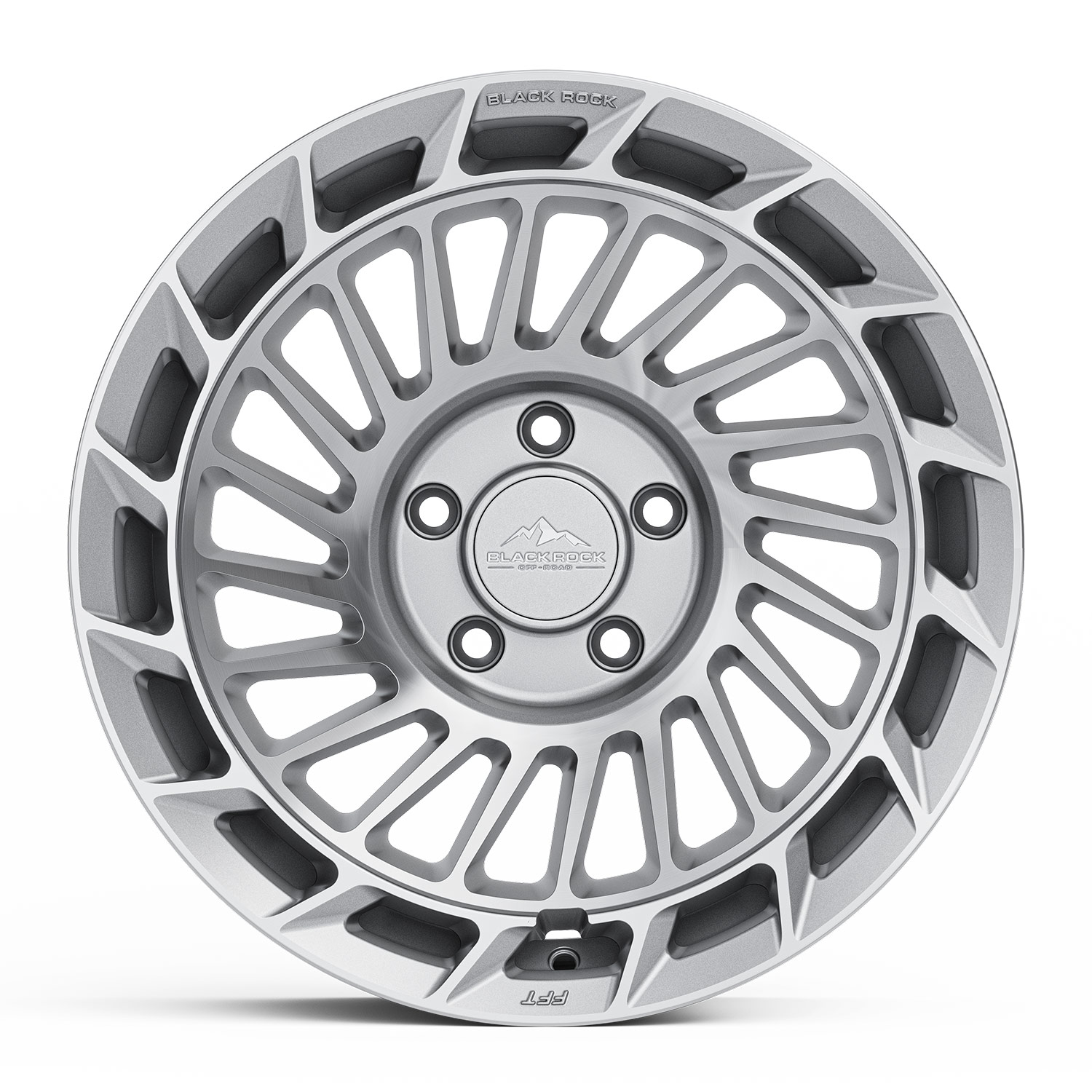 BLACK-ROCK-OFF-ROAD-FFT01-BRUSHED-SILVER-FLOW-FORM-WHEELS-17-INCH-17X9-BLANK-4X4-RIMS-1