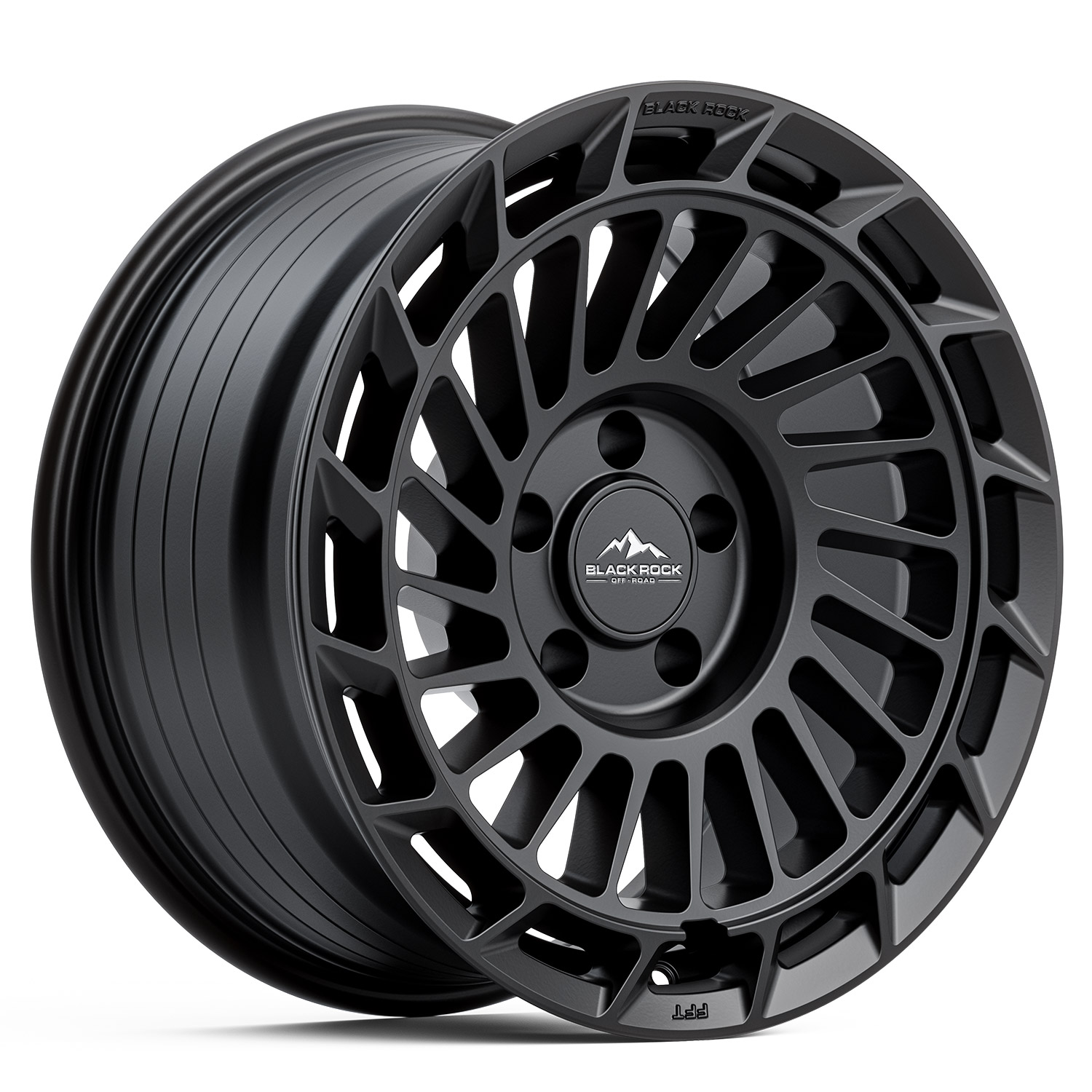 BLACK-ROCK-OFF-ROAD-FFT01-SATIN-BLACK-FLOW-FORM-WHEELS-17-INCH-17X8-5-BLANK-4X4-RIMS