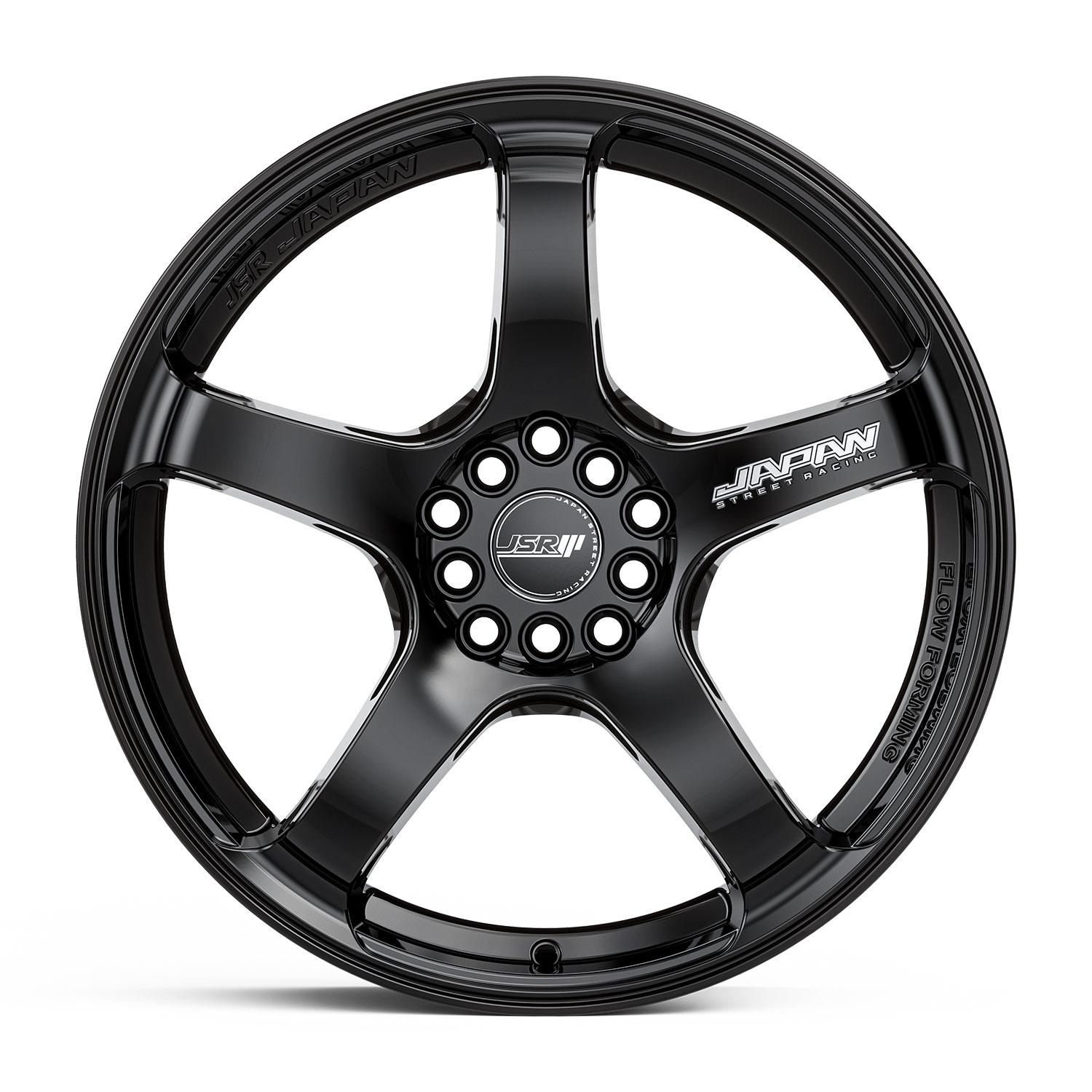 JSR ST52 GLOSS BLACK 18X9 5X100 WHEEL - CNC Wheels