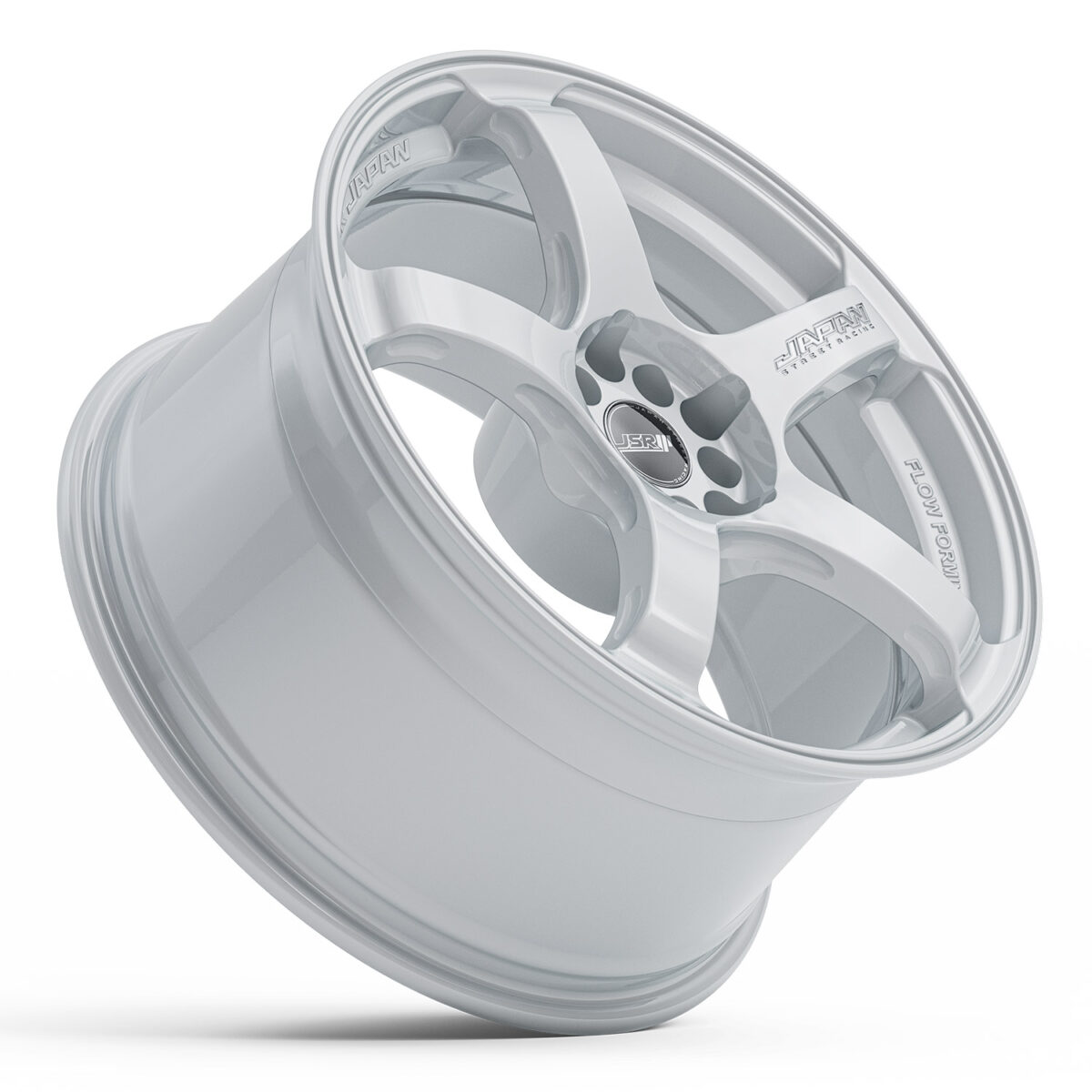 JSR ST52 GLOSS WHITE 18X8 5X114.3 WHEEL - CNC Wheels
