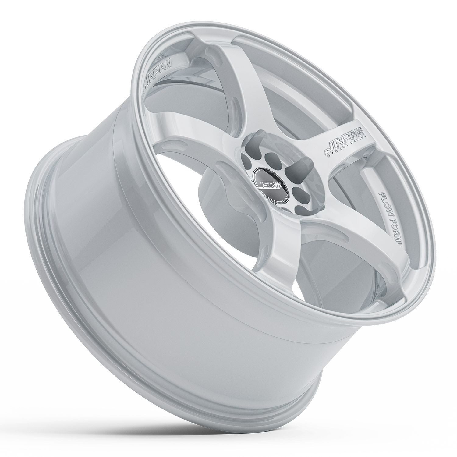 JSR ST52 GLOSS WHITE 18X9 5X108 WHEEL - CNC Wheels