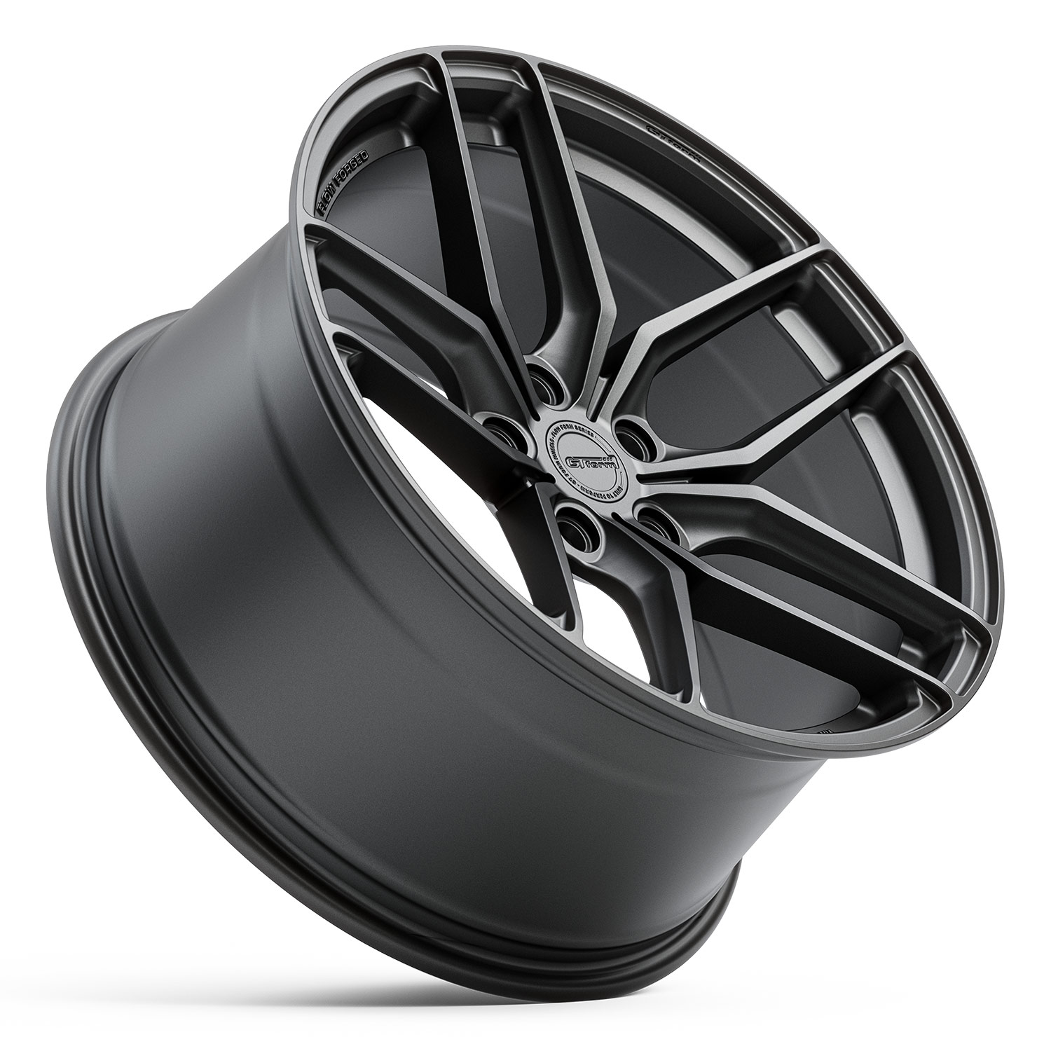 GT FORM LSR MATTE GUNMETAL 19X8.5 5X100 WHEEL ONLY - CNC Wheels
